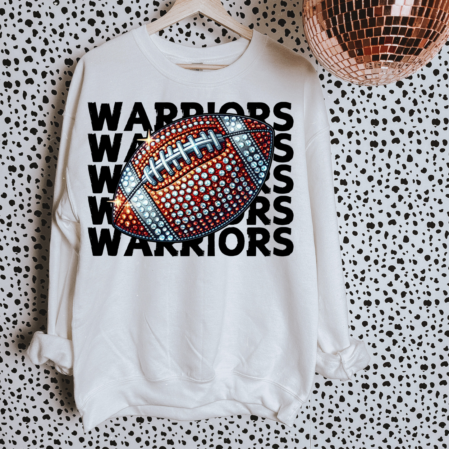 Warriors Faux Sequin DTF Transfer