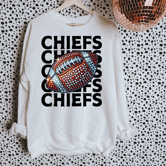 Chiefs Faux Sequin DTF Transfer