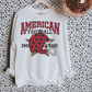 Dark Grey + Red American Football DTF Transfer