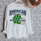 Green + Navy American Football DTF Transfer