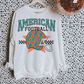 Orange + Teal American Football DTF Transfer