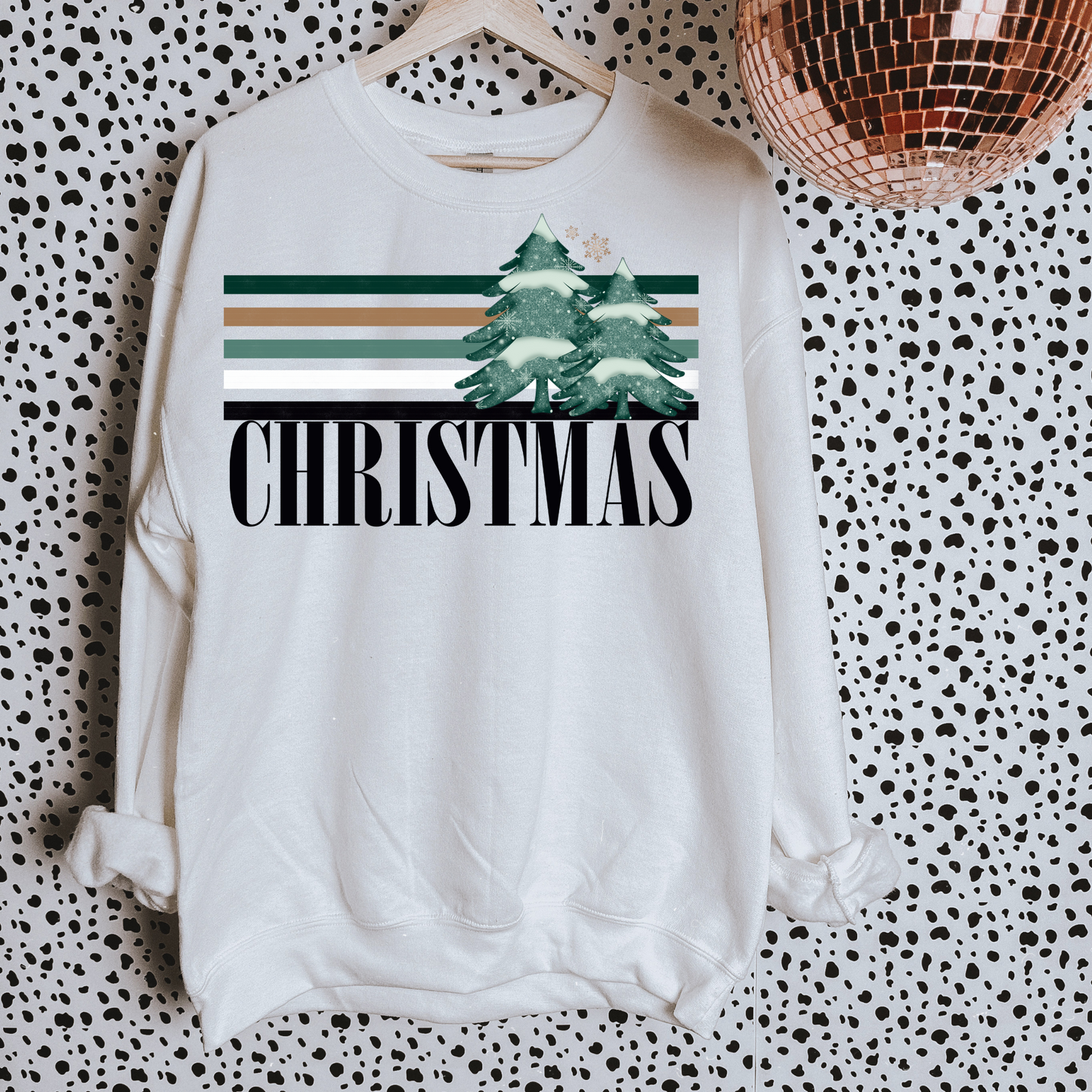 Christmas Retro Lines DTF Transfer