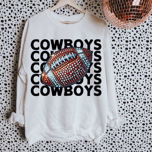 Cowboys Faux Sequin DTF Transfer