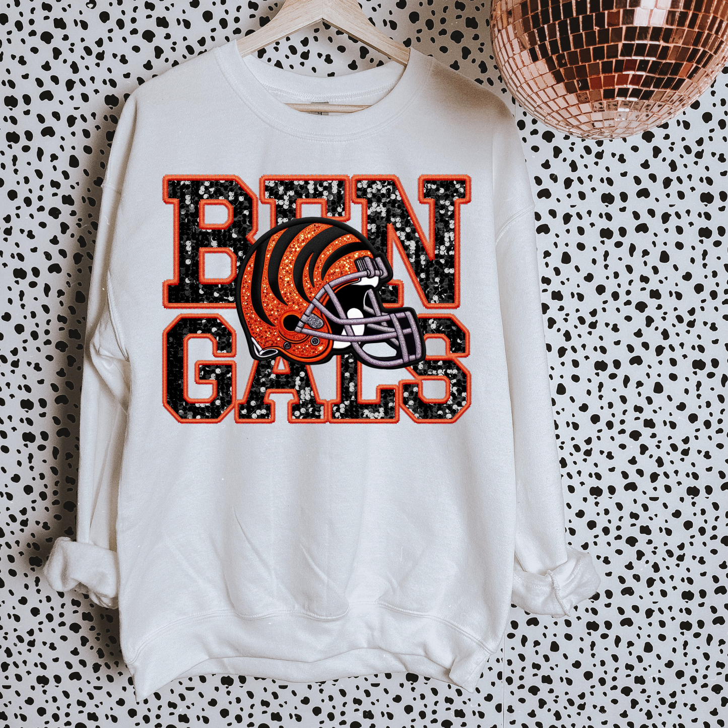 Bengals Faux Sequin DTF Transfer