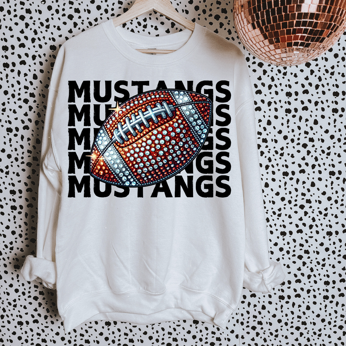 Mustangs Faux Sequin DTF Transfer