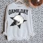 Gameday White Checkered Helmet Football DTF Transfer