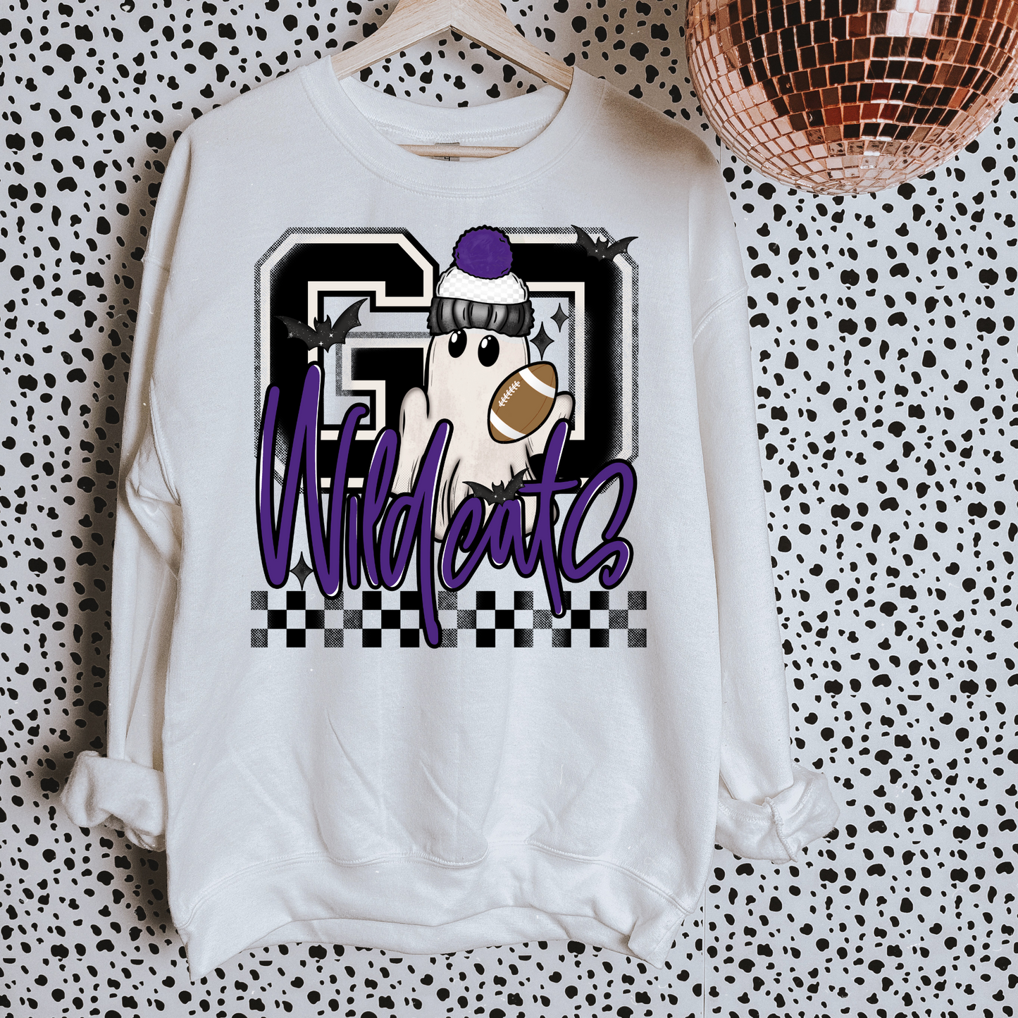 Go Wildcats Ghosty Football DTF Transfer