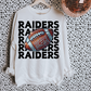 Raiders Faux Sequin DTF Transfer