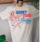 Honky Tonk Honey Western DTF Transfer