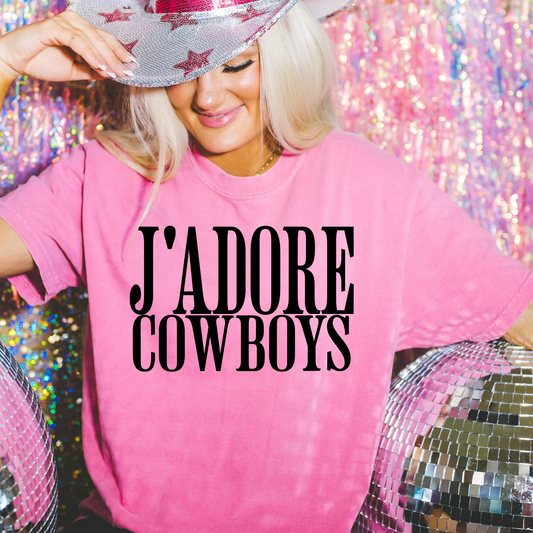 J'Adore Cowboys Western DTF Transfer