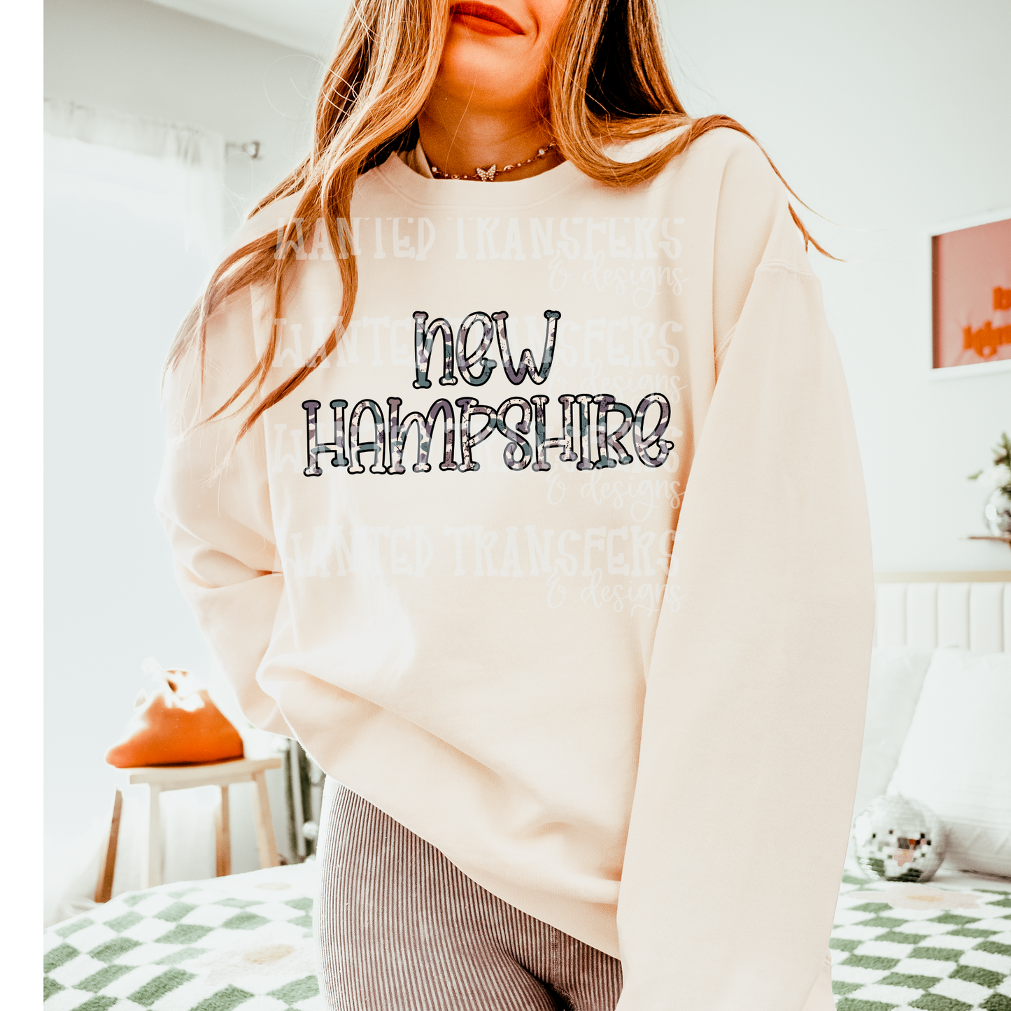 Camo State New Hampshire DTF Transfer