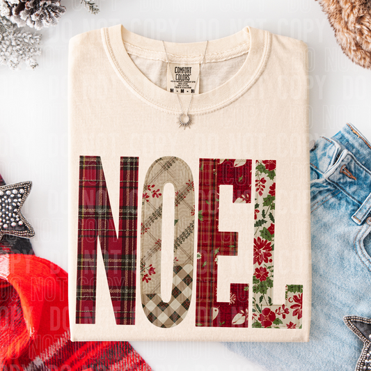 Noel Patch Christmas DTF Transfer