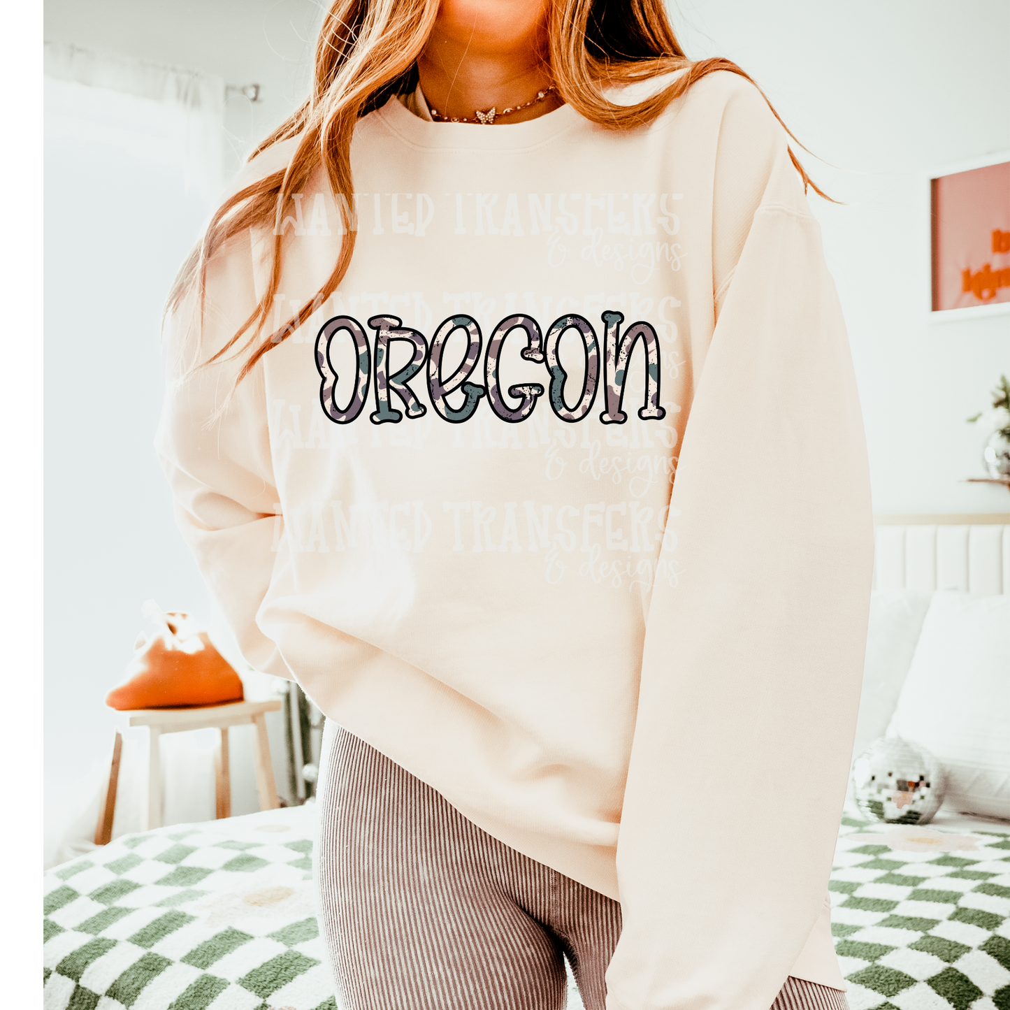 Camo State Oregon DTF Transfer