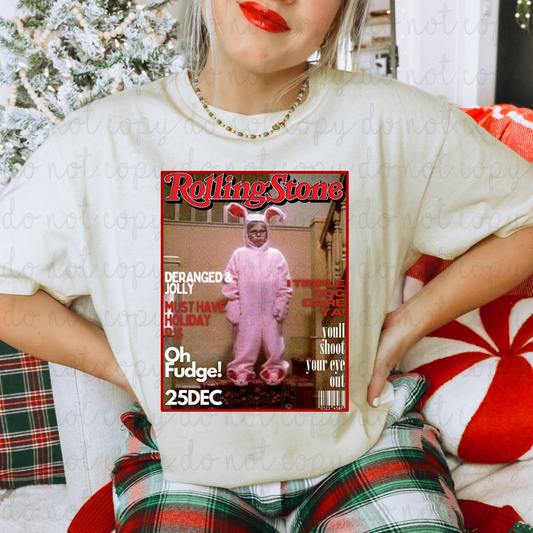 Oh Fudge Christmas Rolling Stone DTF Transfers