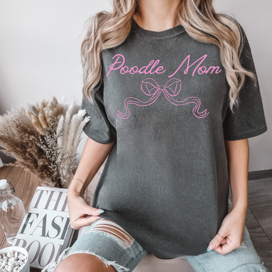 Poodle Mom Coquette DTF Transfer