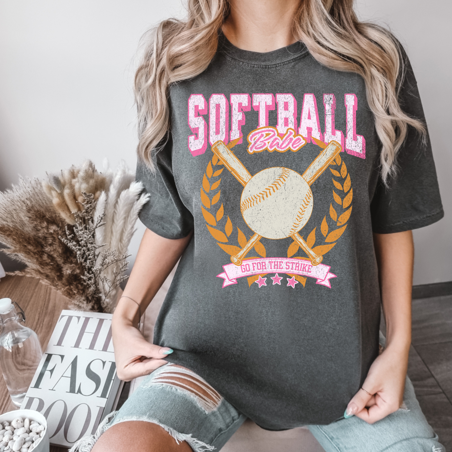 Softball Babe Go for the Strike DTF Transfer