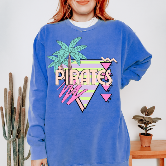 Pirates Palm Tree Mascot DTF Transfer