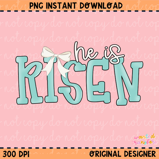 He is Risen PNG Digital Download