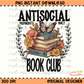 Antisocial Book Club PNG Digital Download