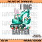 I Dig Easter Boys Excavator PNG Digital Download