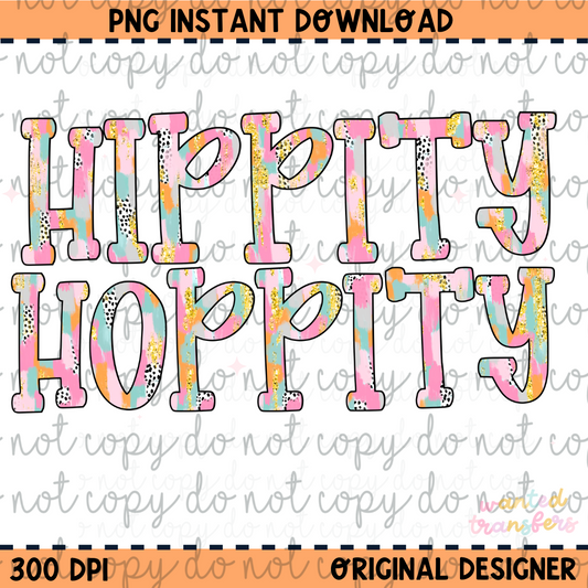 Hippity Hoppity Easter PNG Digital Download