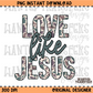 Love Like Jesus Camo Faith PNG Digital Download