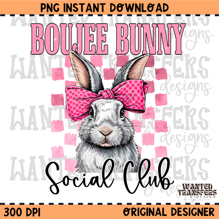 Boujee Bunny Easter PNG Digital Download