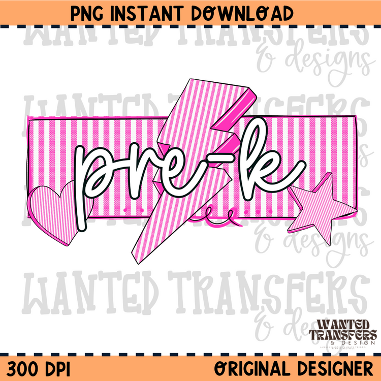 Pre-K PNG Digital Download