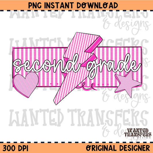 Second Grade PNG Digital Download