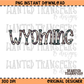 Camo State Wyoming PNG Digital Download