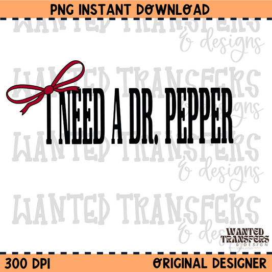 I need a Dr. Pepper PNG Digital Download