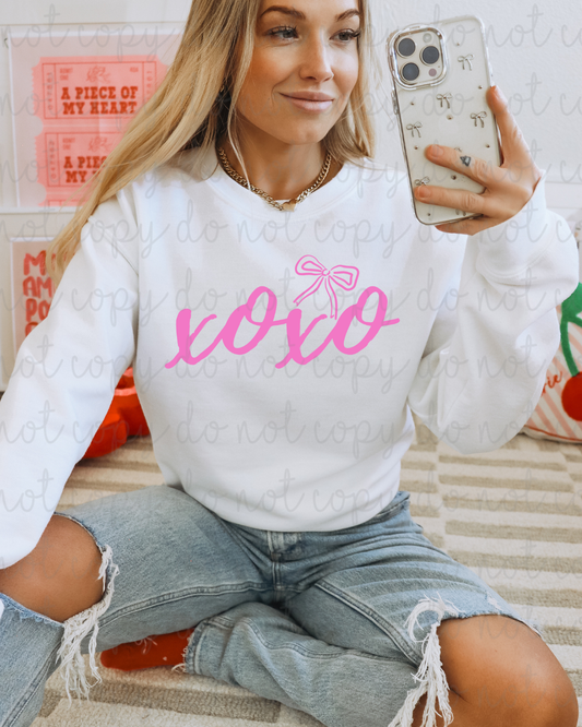 Pink Coquette XOXO DTF Transfer