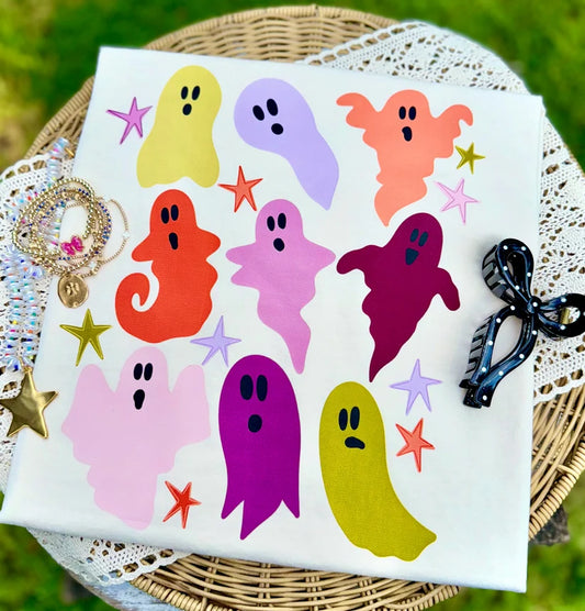 Halloween Ghost Doodles DTF Transfer