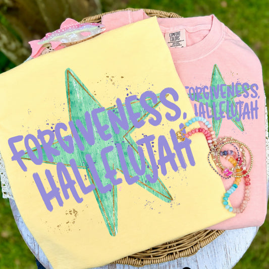 Forgiveness Hallelujah Faith DTF Transfer