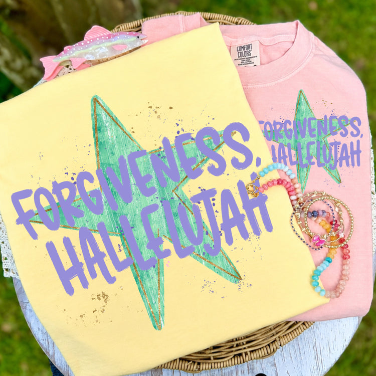 Forgiveness Hallelujah Faith DTF Transfer