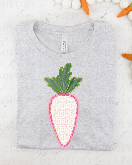 Pink Carrot DTF Transfer