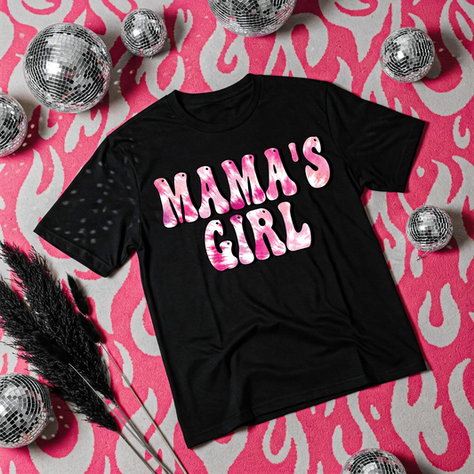 Pink Tie Dye Mama's Girl DTF Transfer