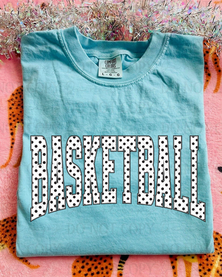 Polka Dot Basketball DTF Transfer