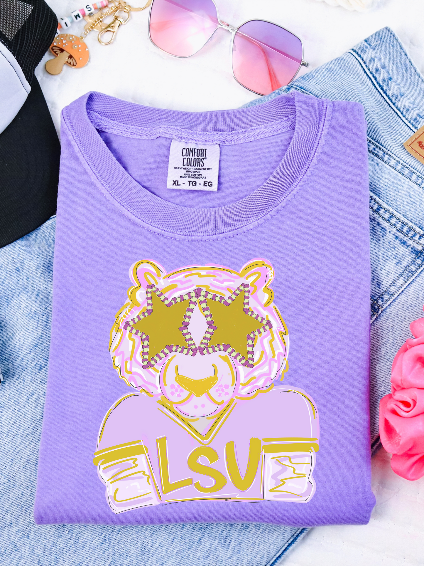 Preppy LSU DTF Transfer