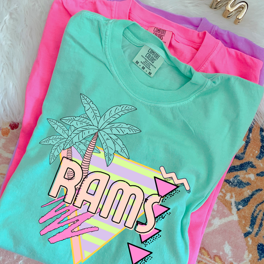 Rams Palm Tree Mascot DTF Transfer