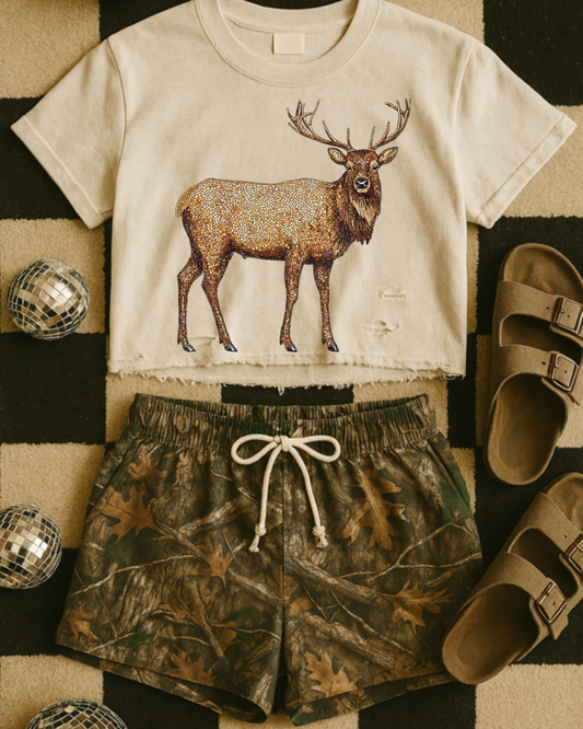 Faux Rhinestone Buck DTF Transfer