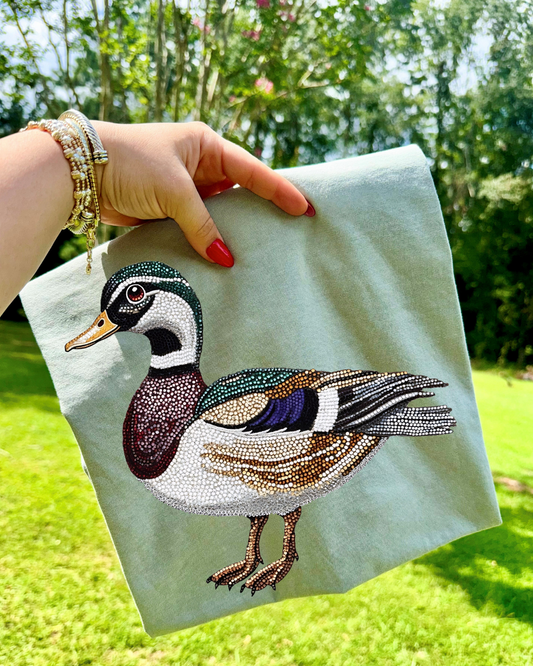Faux Rhinestone Duck DTF Transfer