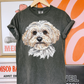 Faux Rhinestone Maltipoo DTF Transfer