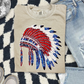 Faux Rhinestone Native American Headdress DTF Transfer