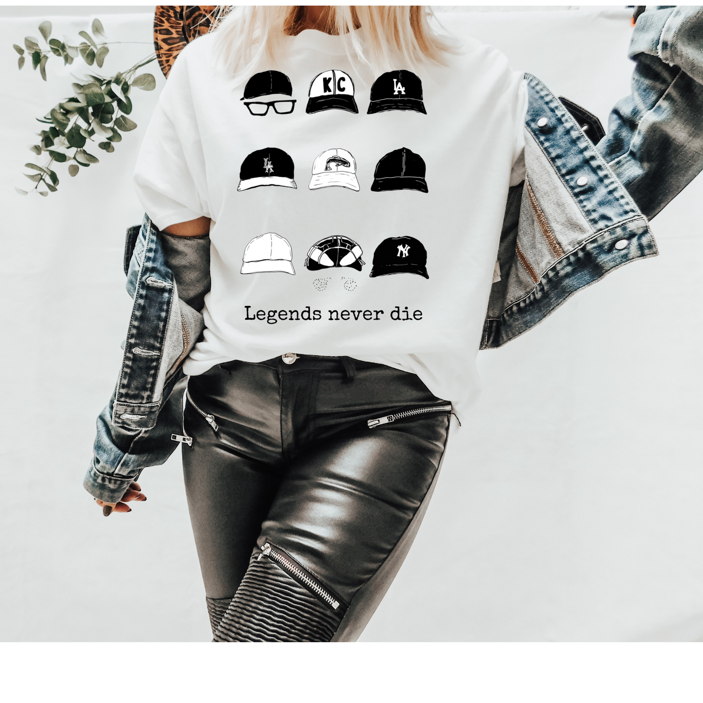 Legends Never Die Baseball DTF Transfer