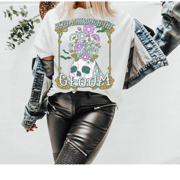 Bloom Through the Gloom Purple Mental Health DTF Transfer