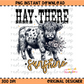 Hay There Sunshine Highland Cow PNG Digital Download