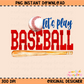 Let's Play Baseball PNG Digital Download