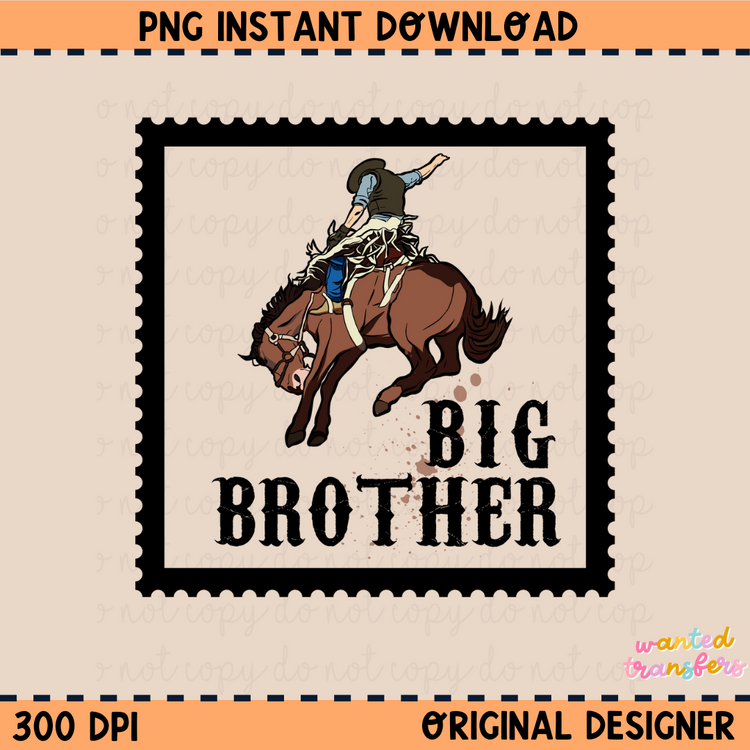 Western Big Brother PNG Digital Download