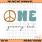 One Groovy Dad PNG Digital Download